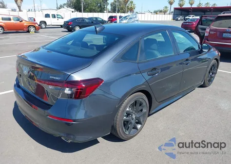 2025 Honda Civic Sport from USA, damaged, VIN 2HGFE2F53SH593637